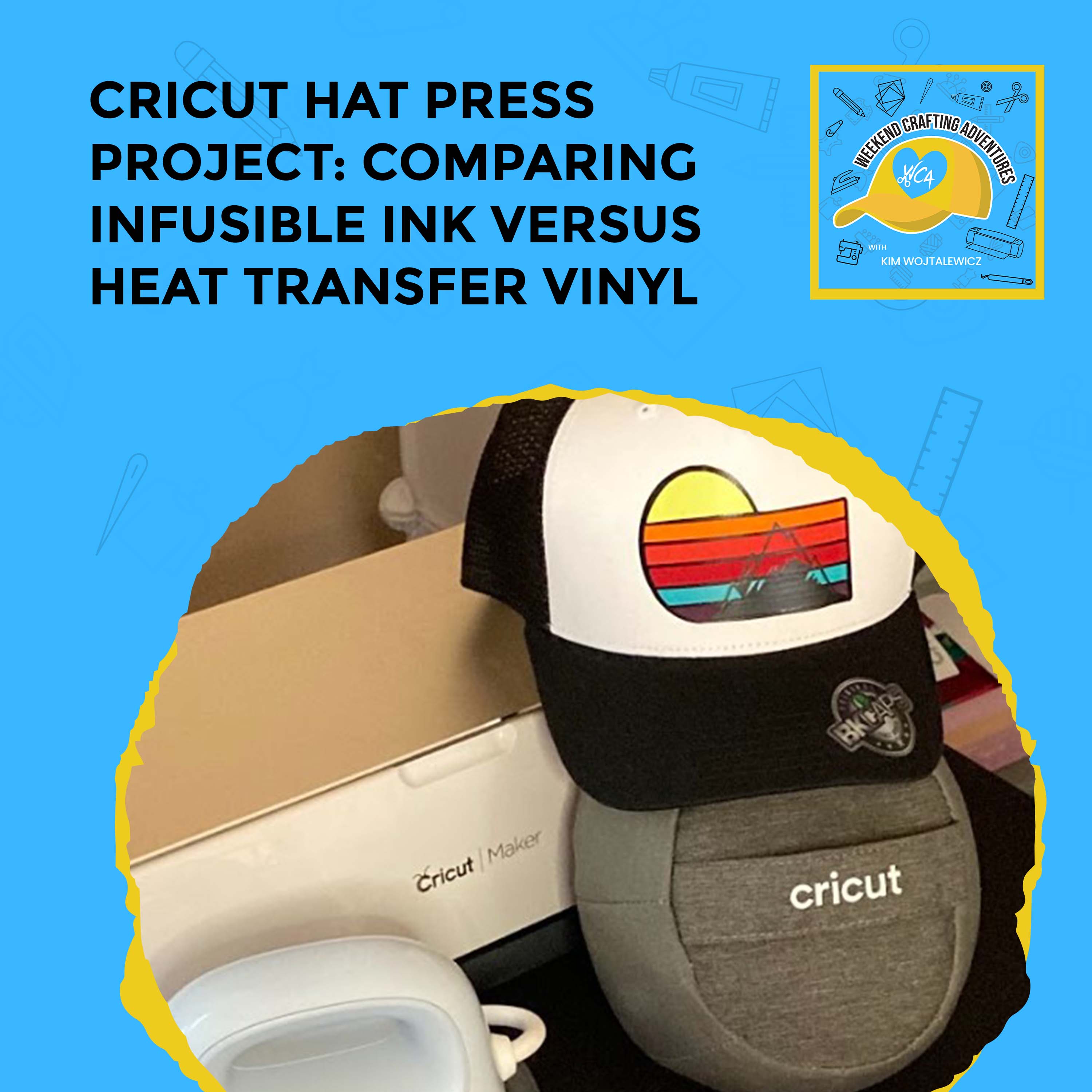 Cricut Hat Press: Ultimate Guide to Iron-On Vinyl and Infusible Ink Hats! -  Jennifer Maker