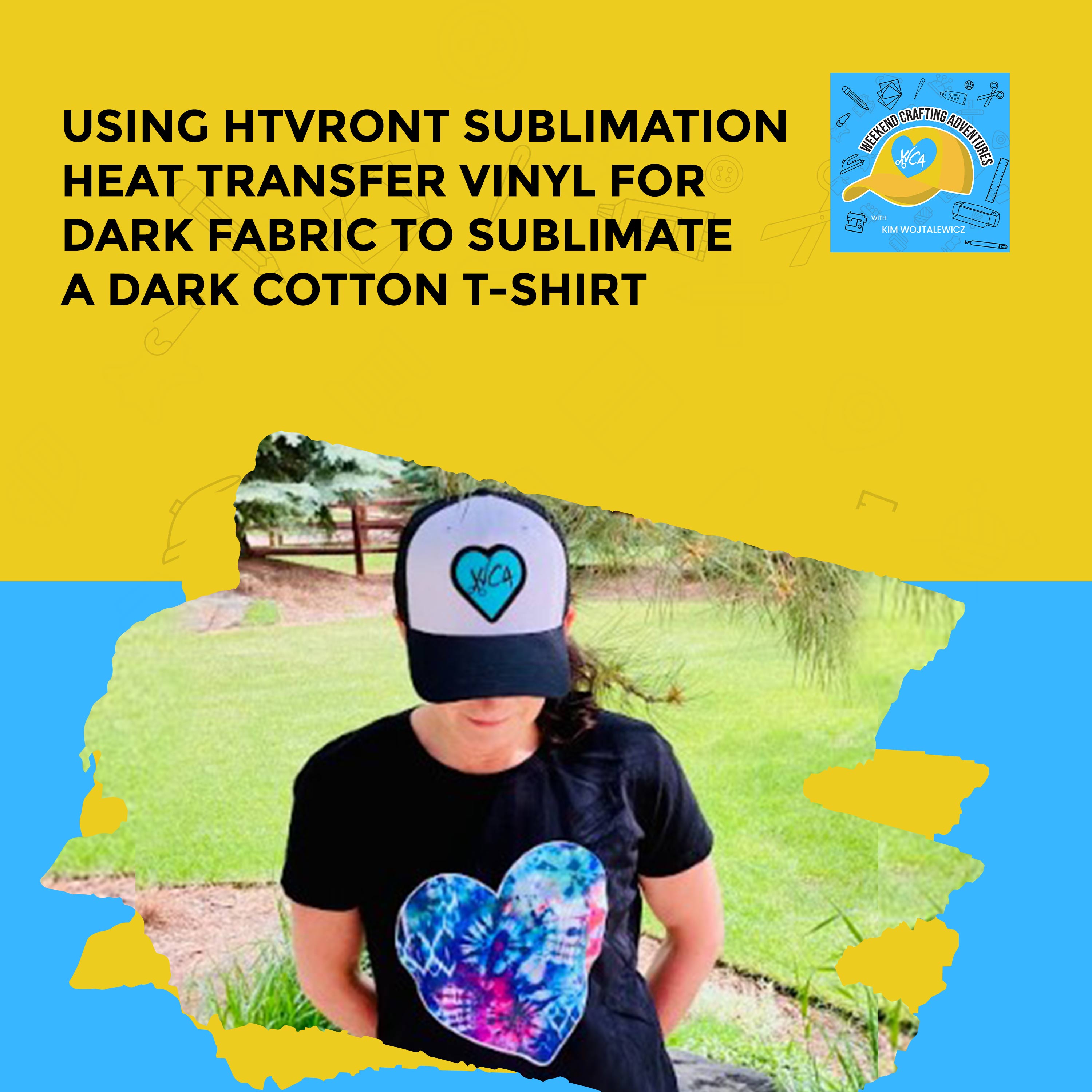 How To Sublimate on Dark Shirts using HTVRont Sublimation HTV